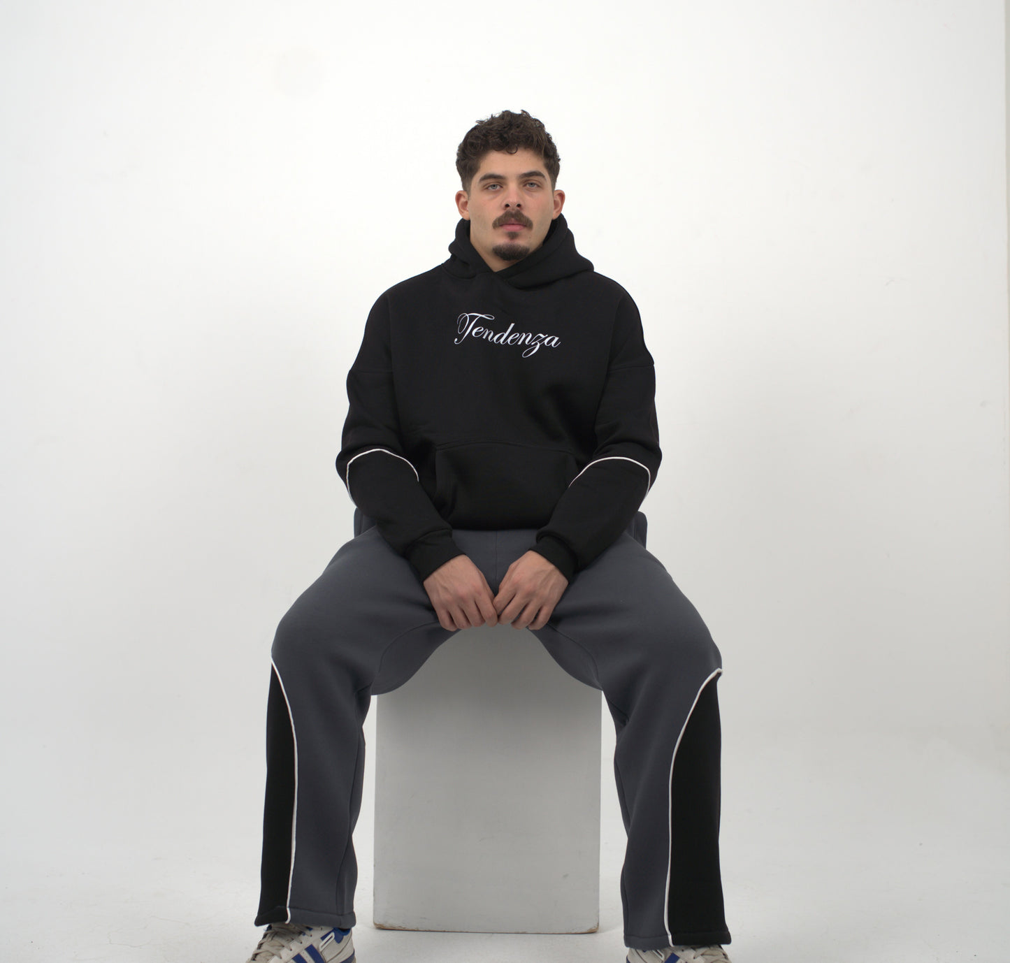 crown black hoodie