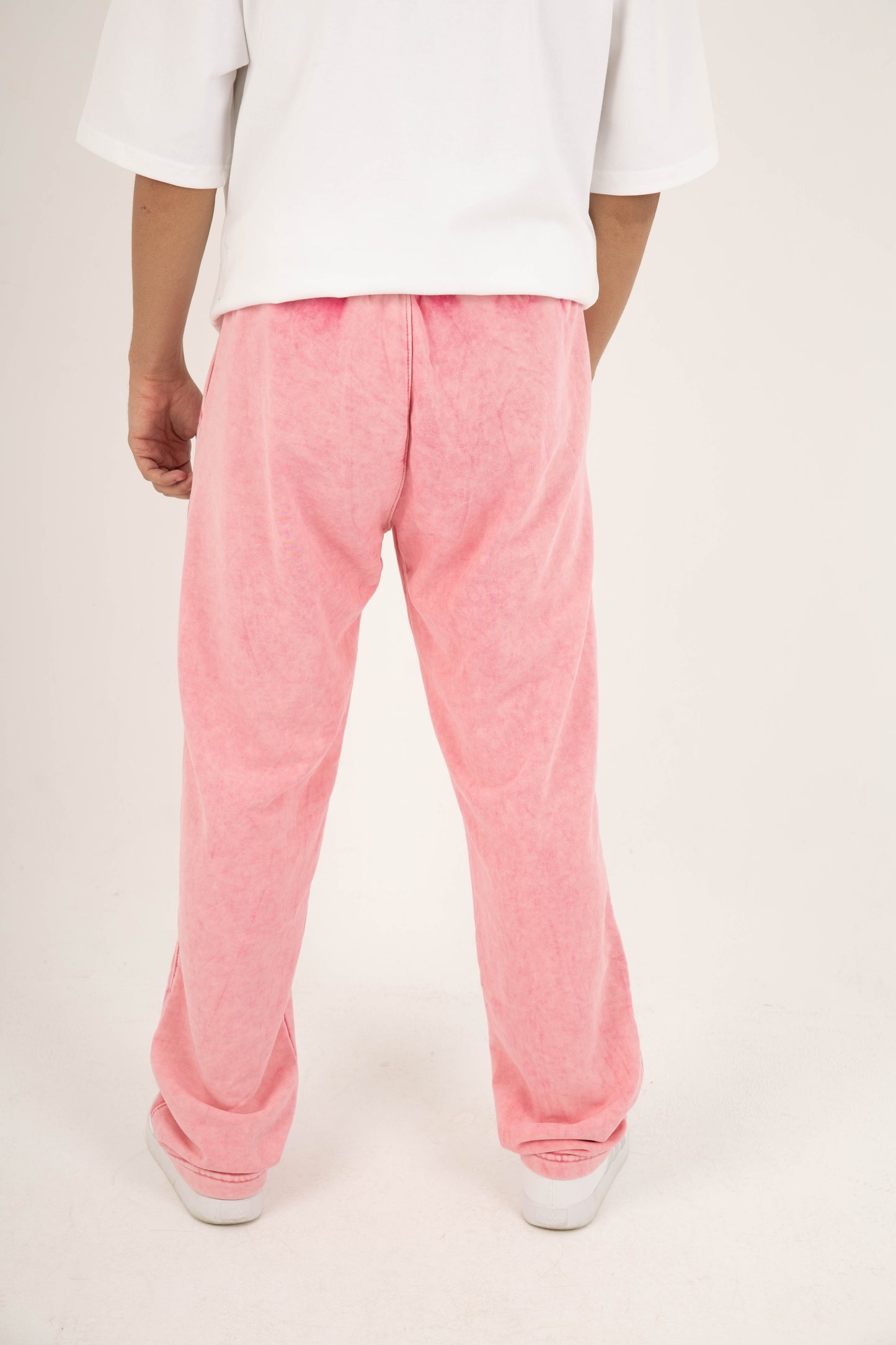 CORE WIDE LEG SWEATPANT - WASHED PINK