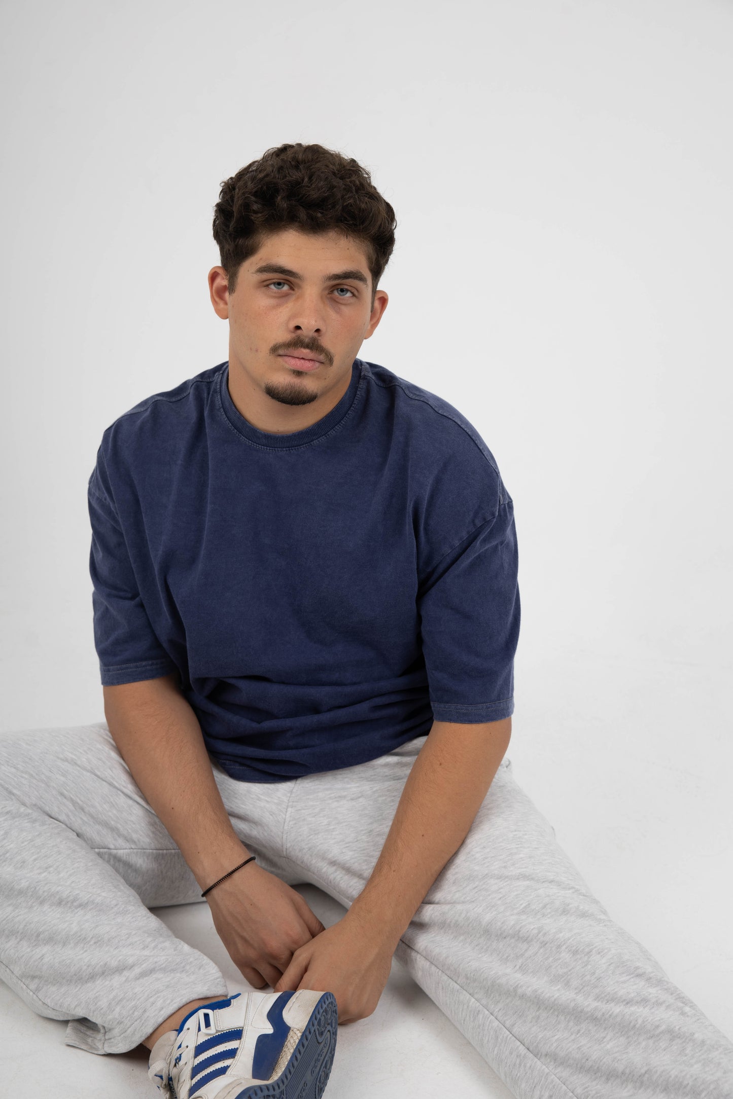 CORE WIDE LEG SWEATPANTS - PALE GREY