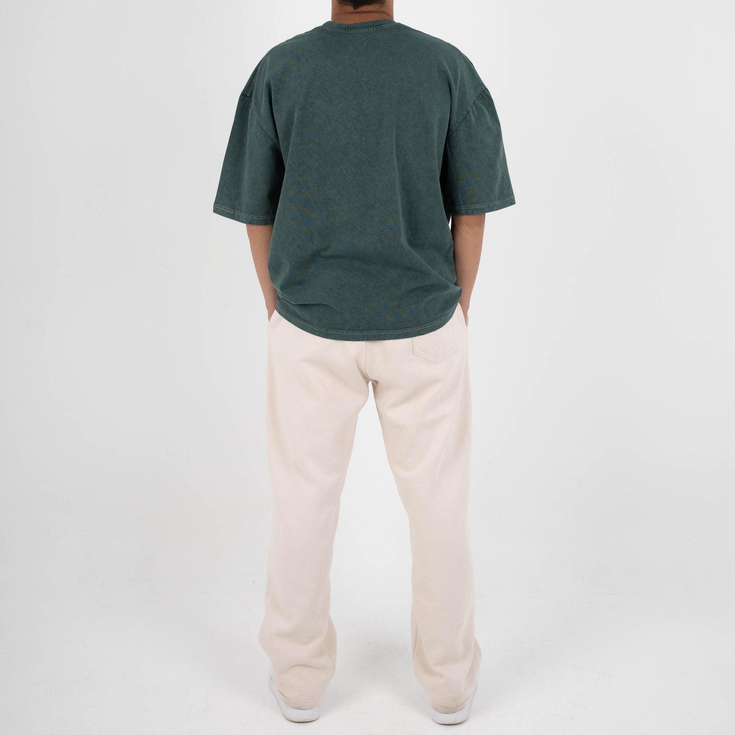 CORE WIDE LEG SWEATPANTS - BEIGE