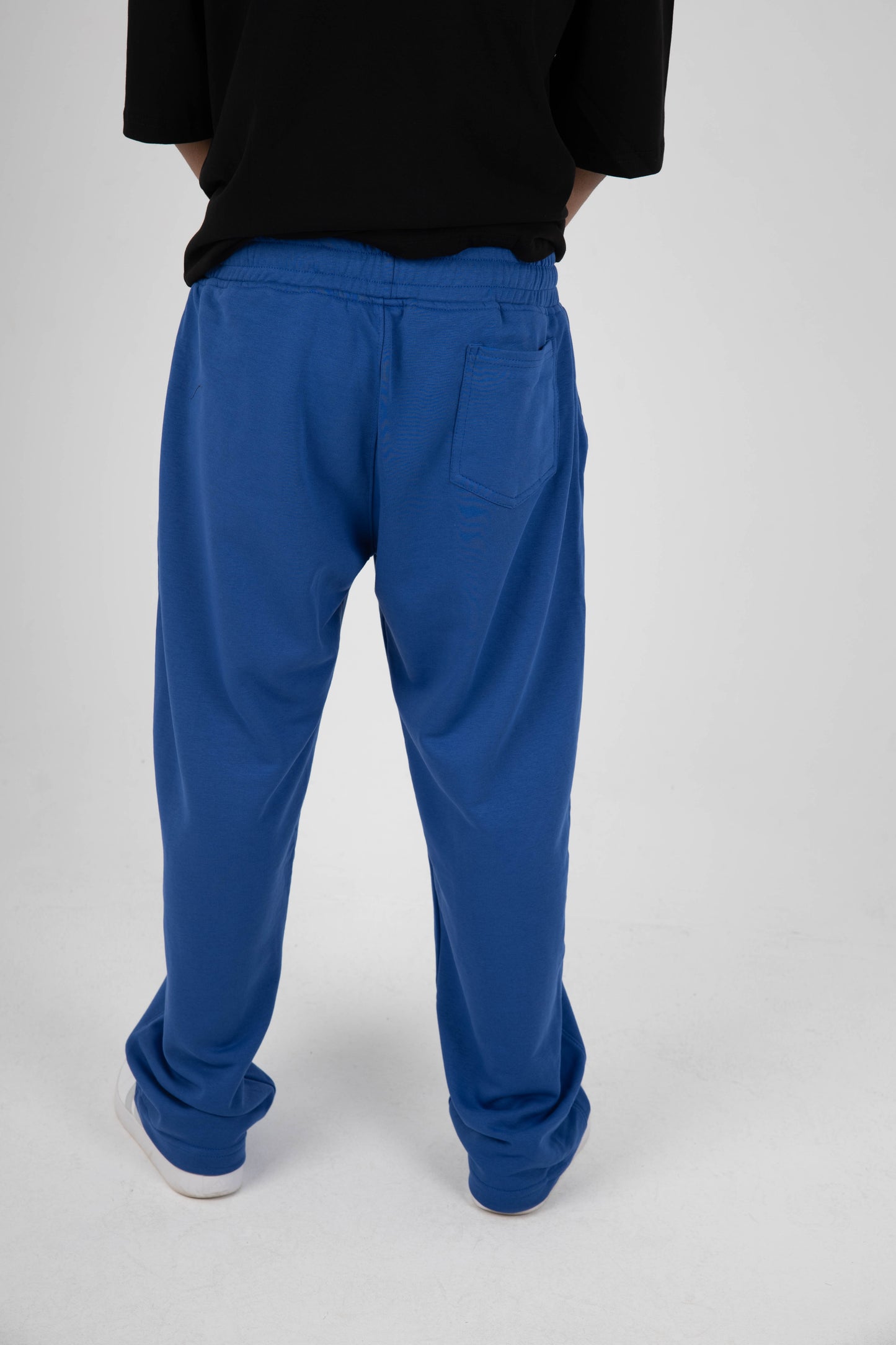 CORE WIDE LEG SWEATPANTS - BLUE