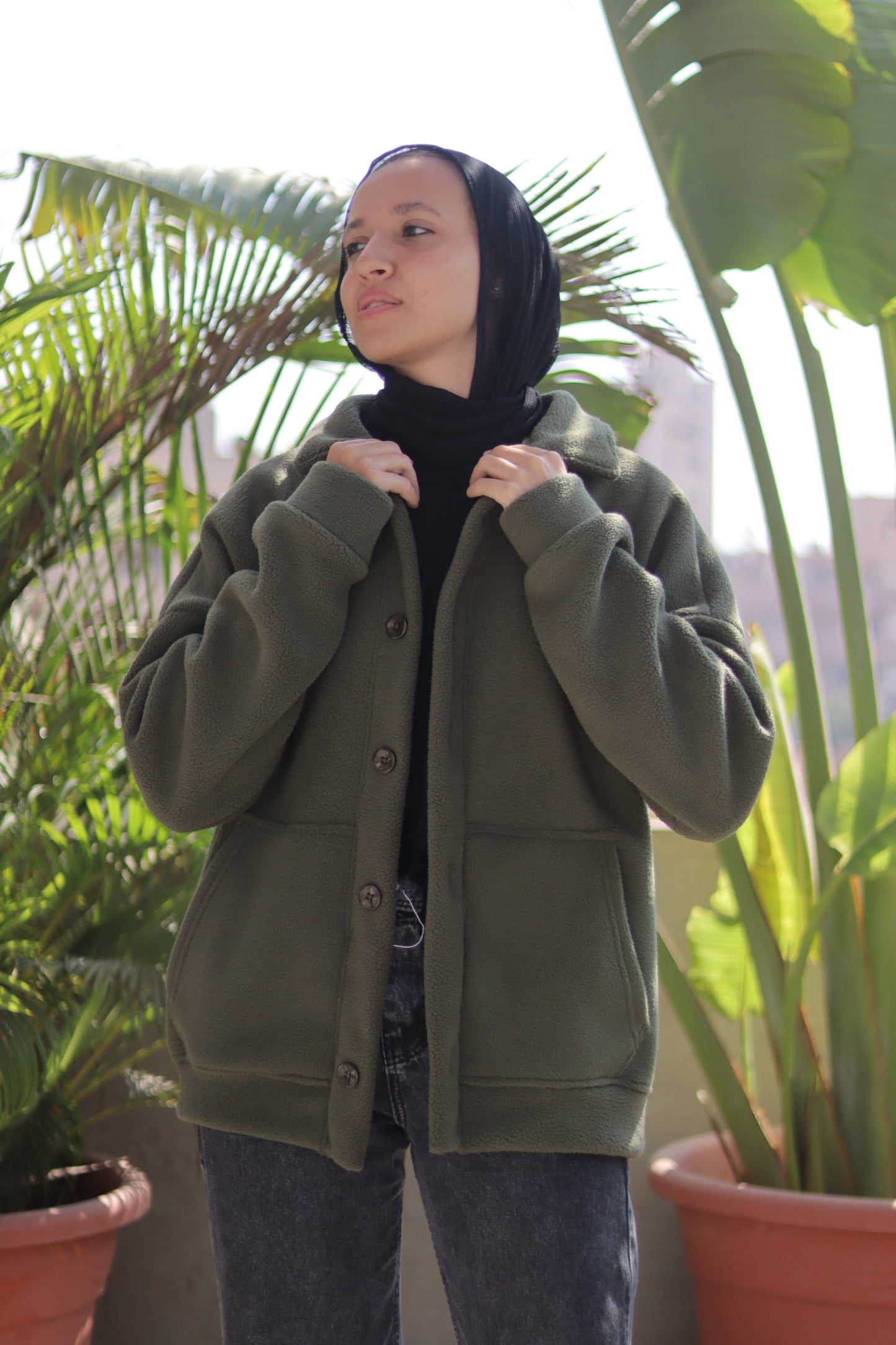 Green Fleece Jacket