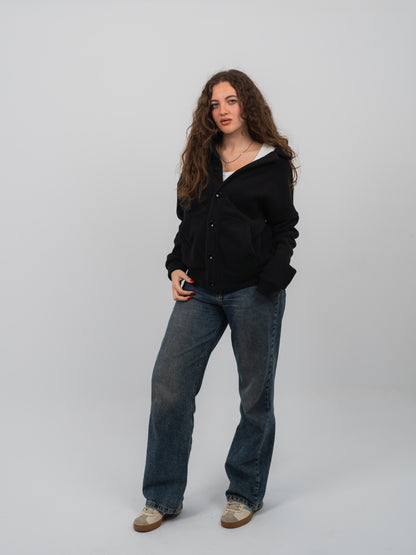 Black fleece jacket