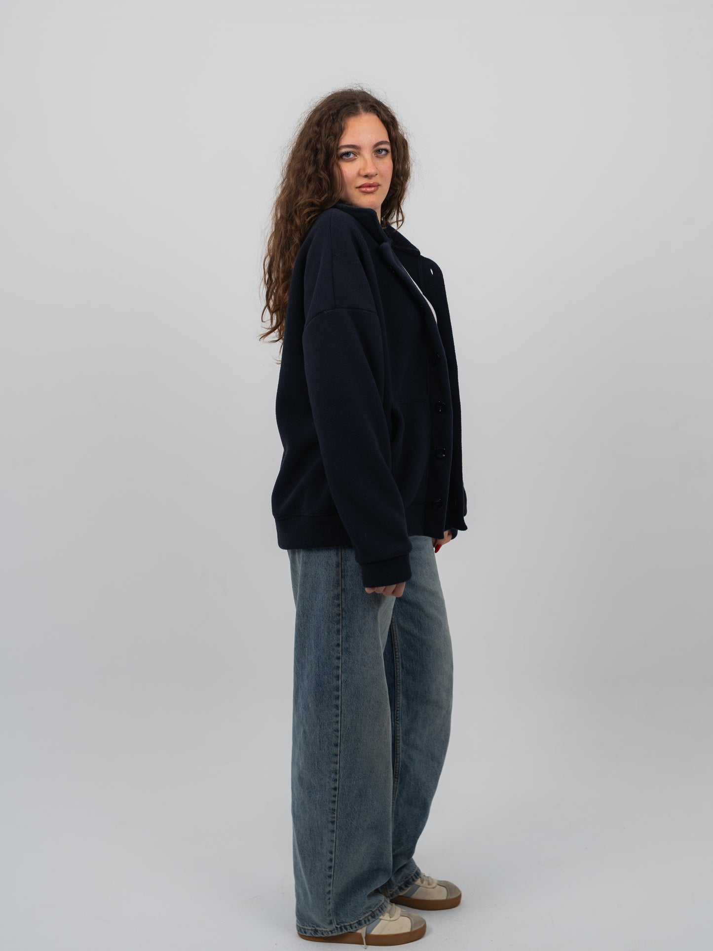 Navy fleece jacket