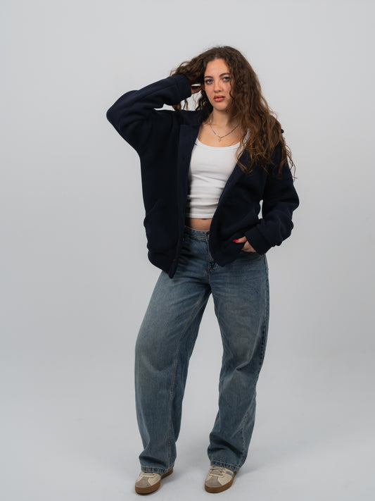 Navy fleece jacket