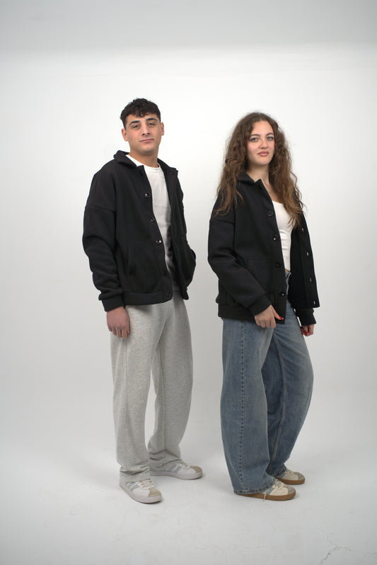 Black fleece jacket