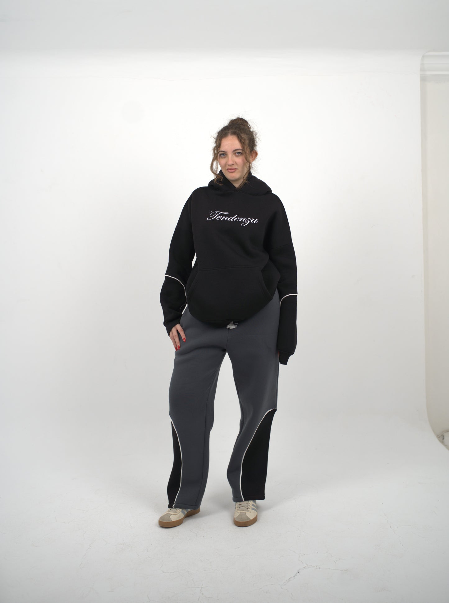 crown black hoodie