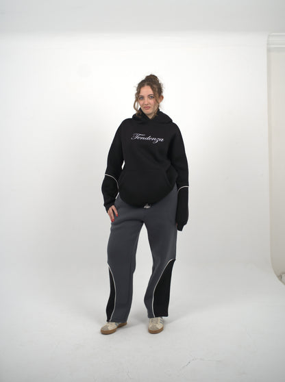 crown black hoodie