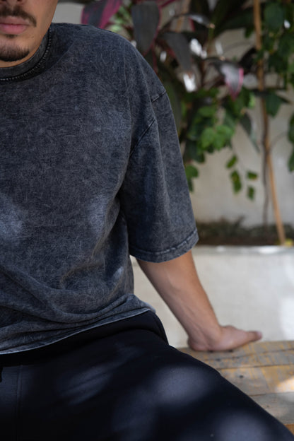 The Fade Tee - WASHED GREY