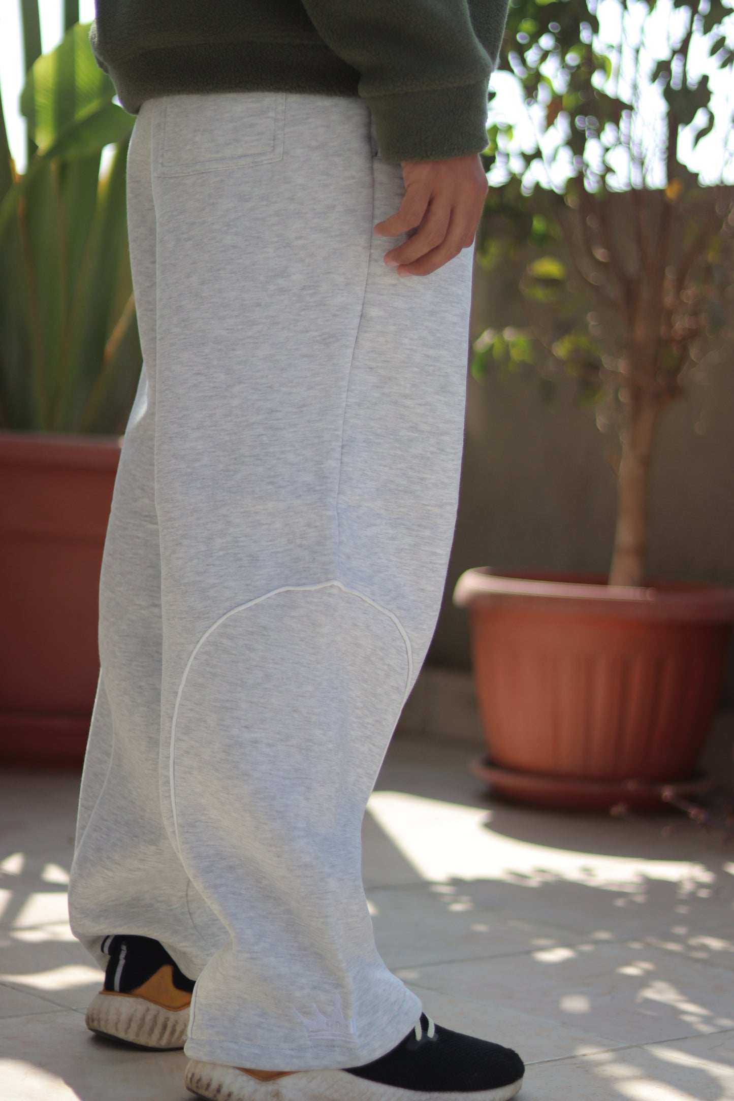 crown grey pants