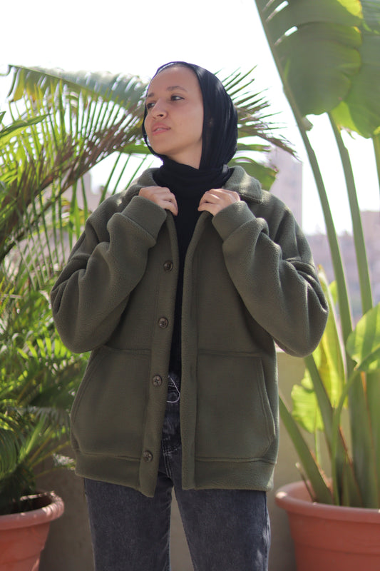 Green Fleece Jacket